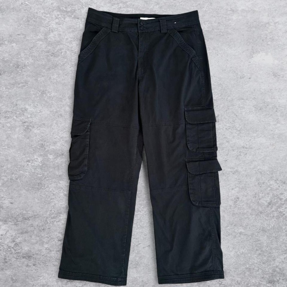 Abercrombie & Fitch Womens High Waisted Cargo Pants Black Size 31/12S